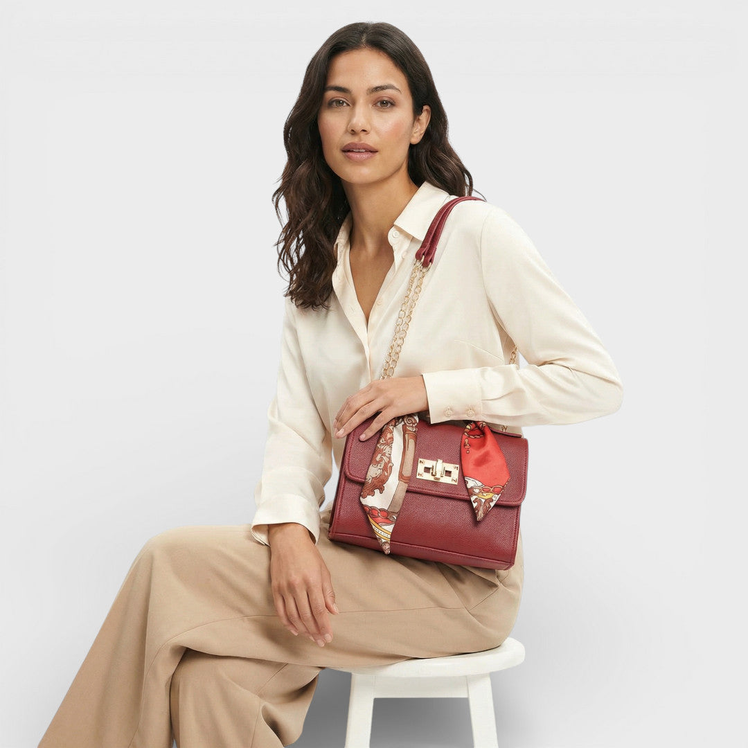 Bolso Bandolera Mujer Cadena Pañuelo