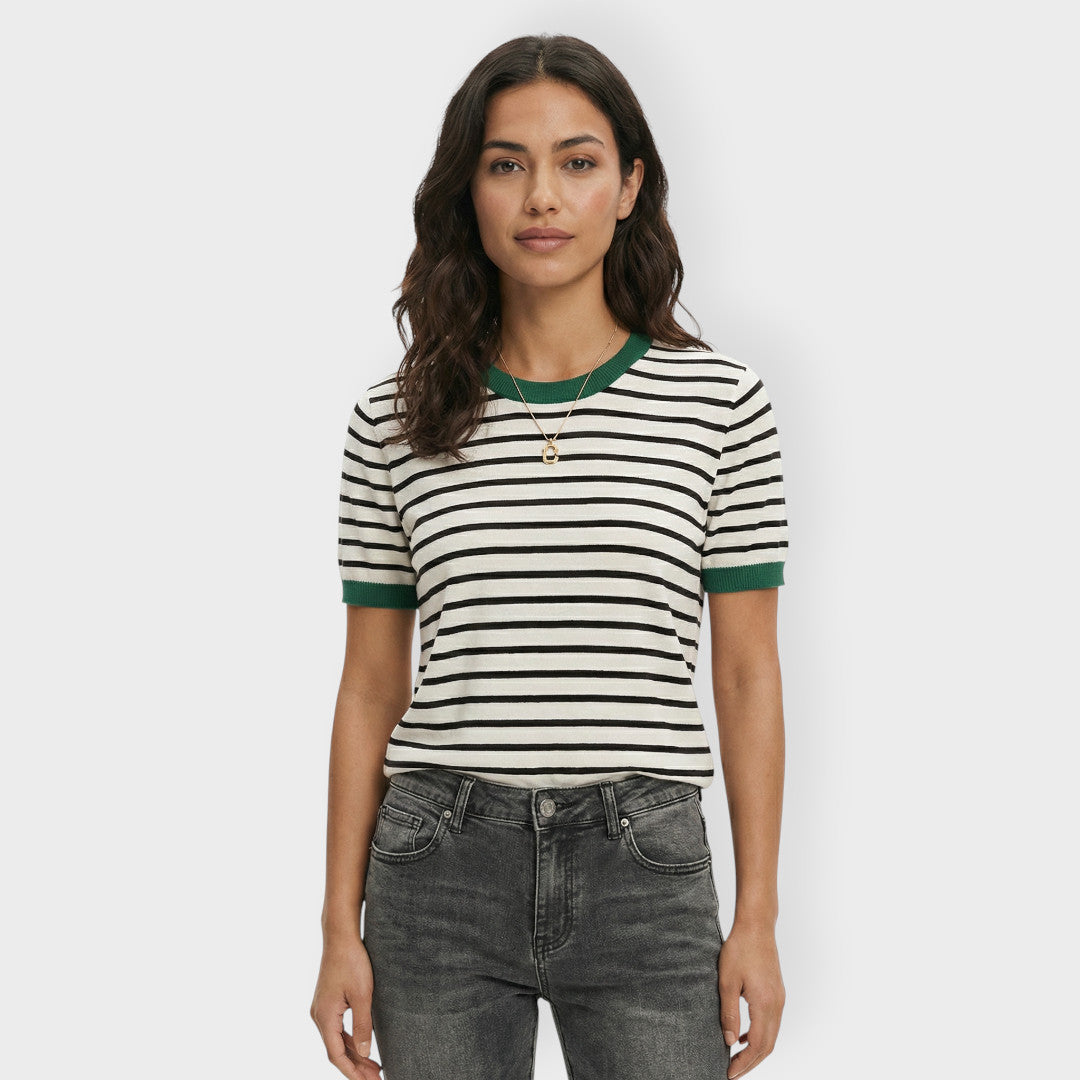 Camiseta Manga Corta Mujer Rayas