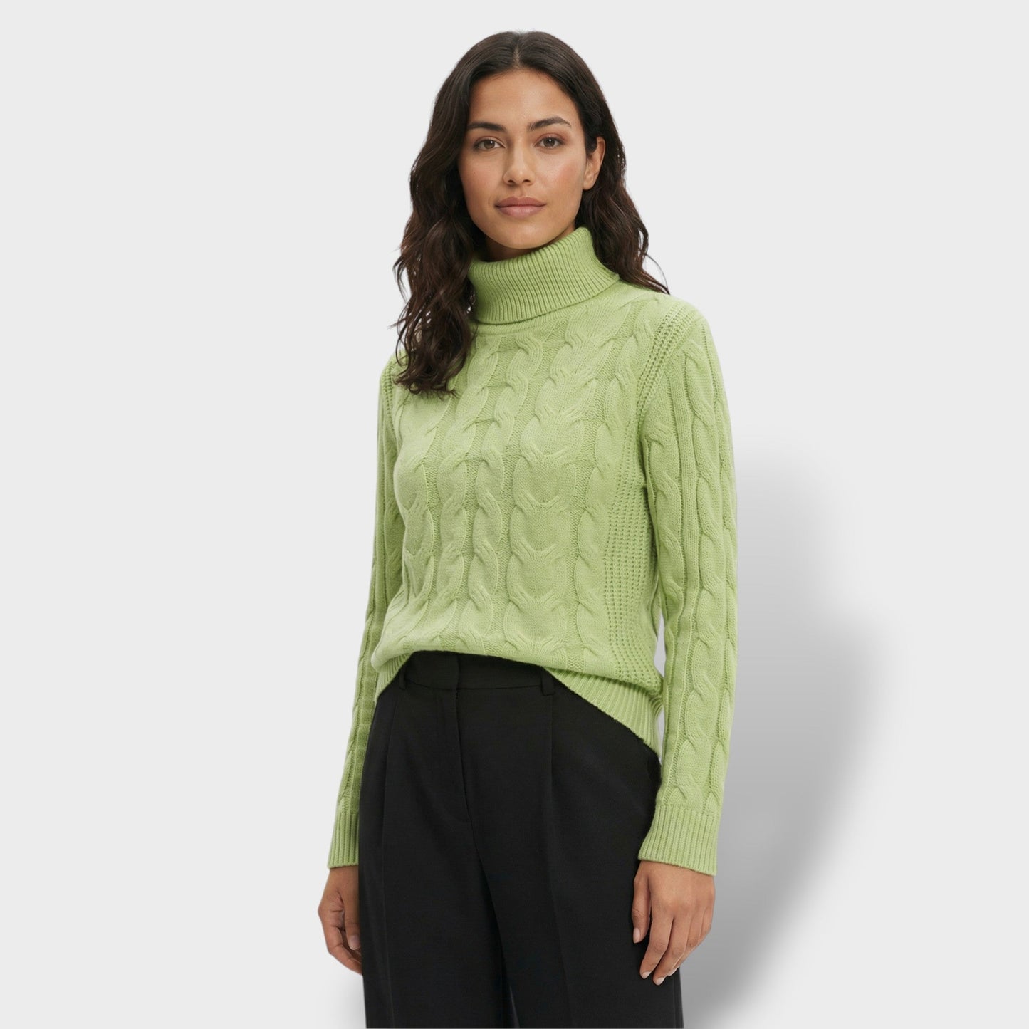 Jersey Cuello Alto Mujer Ajustado