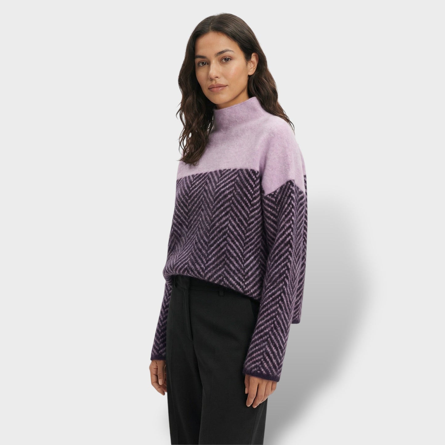 Suéter de Cuello Alto de Lujo