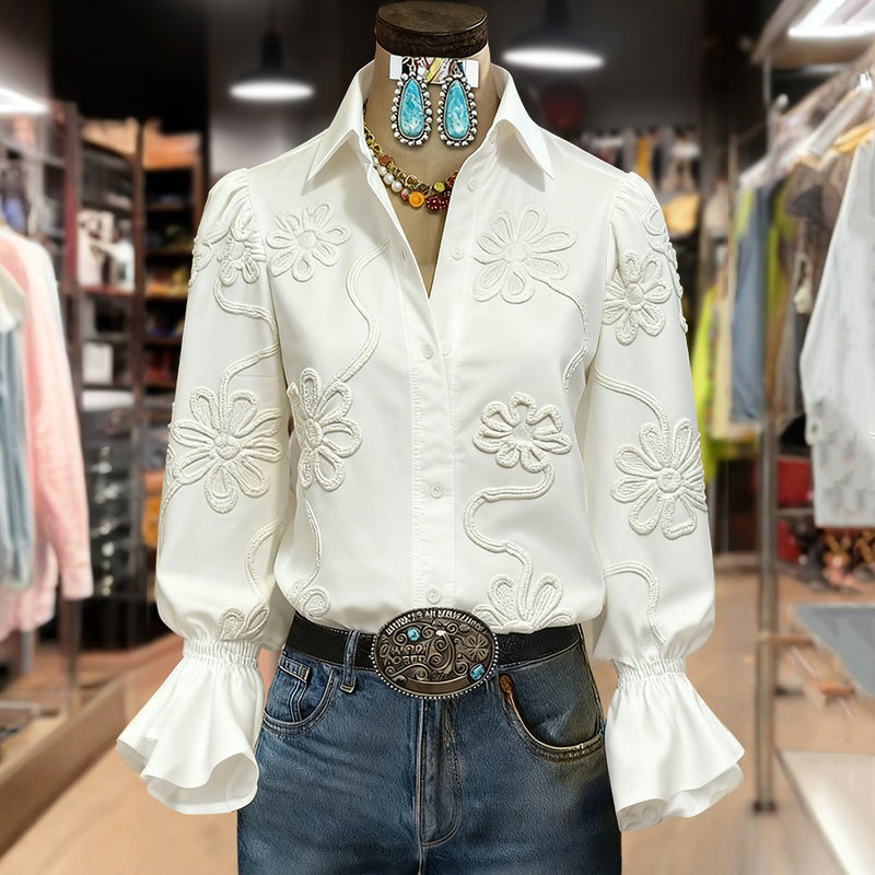 Jersey Con Estampado Floral