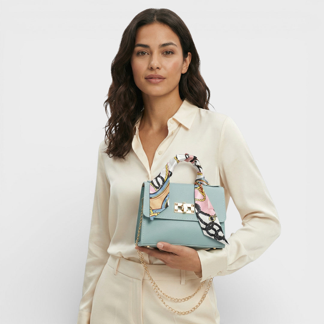 Bolso Bandolera Mujer Cadena Pañuelo