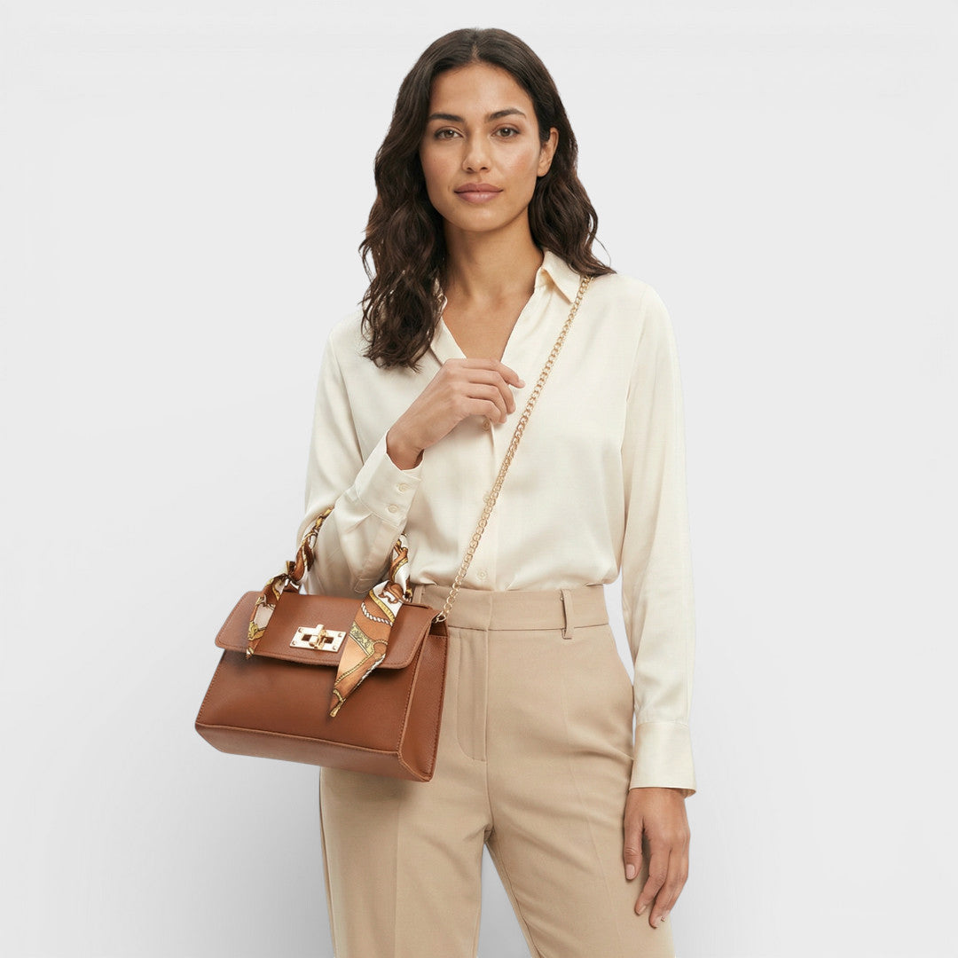 Bolso Bandolera Mujer Cadena Pañuelo