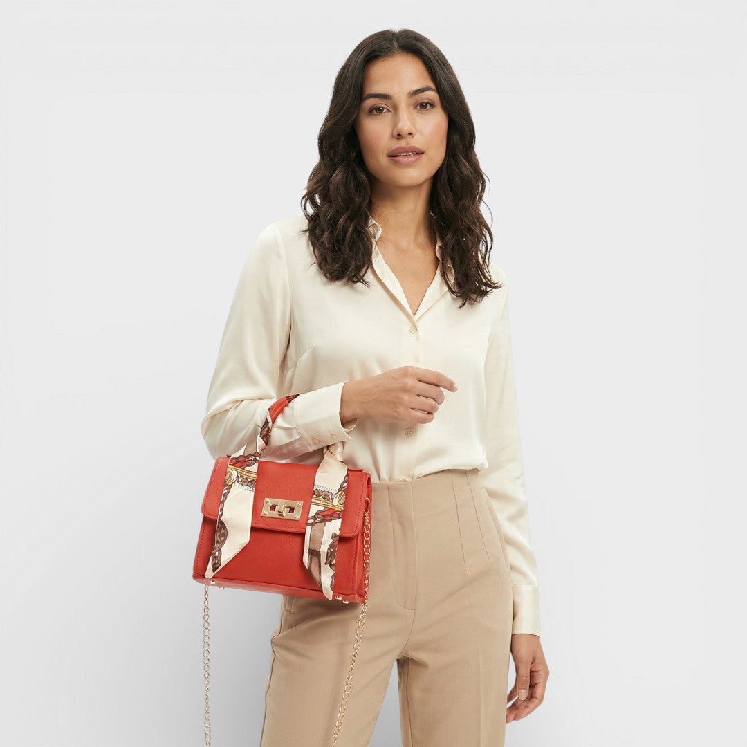 Bolso Bandolera Mujer Cadena Pañuelo