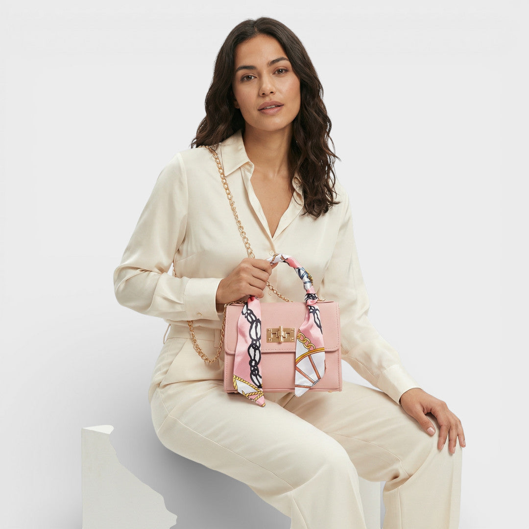 Bolso Bandolera Mujer Cadena Pañuelo