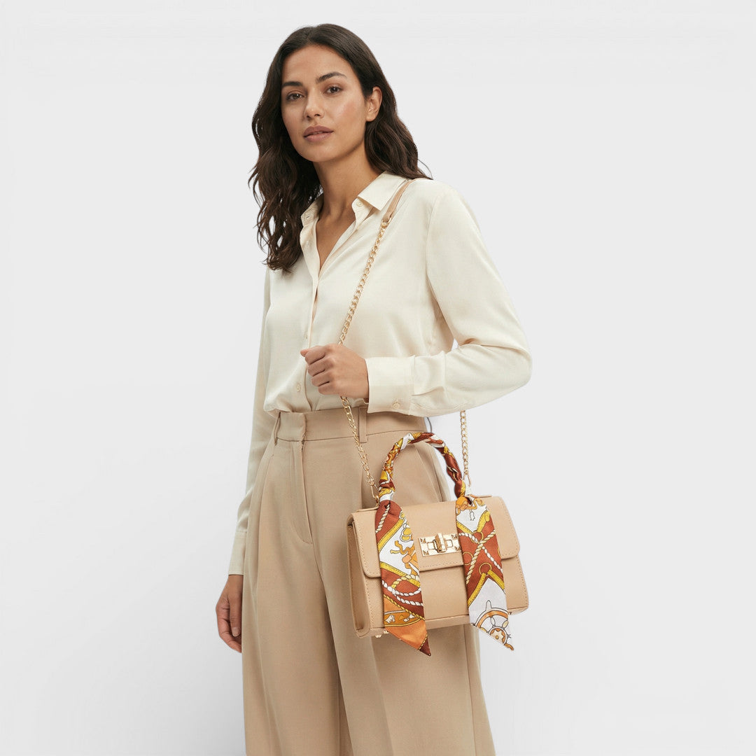 Bolso Bandolera Mujer Cadena Pañuelo