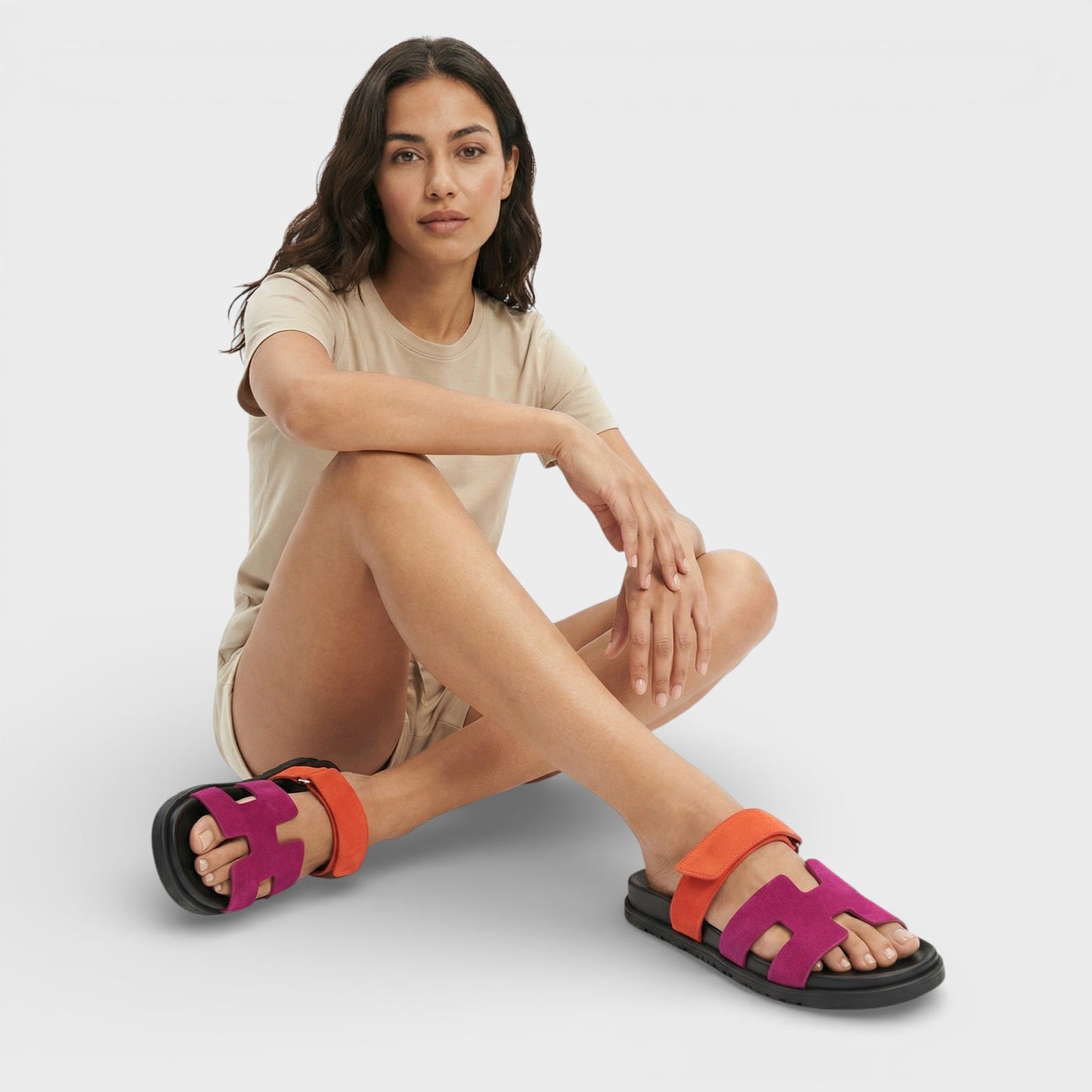 Sandalias Italianas Mujer Negras