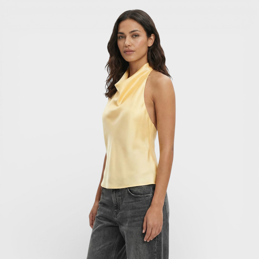 Top Halter Mujer Espalda Descubierta