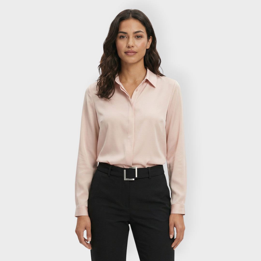 Camisa Blanca Mujer Elegante Trabajo