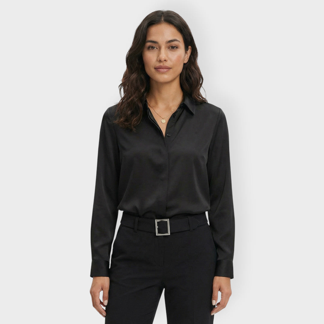 Camisa Blanca Mujer Elegante Trabajo