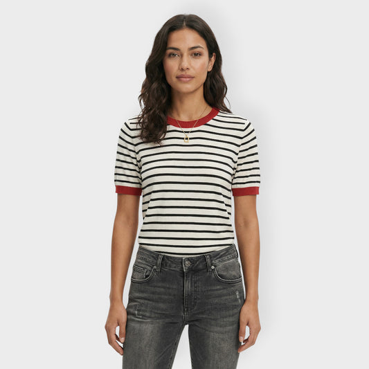 Camiseta Manga Corta Mujer Rayas