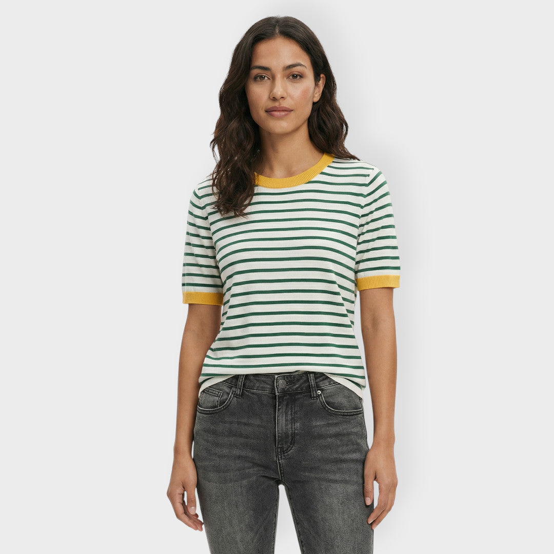 Camiseta Manga Corta Mujer Rayas