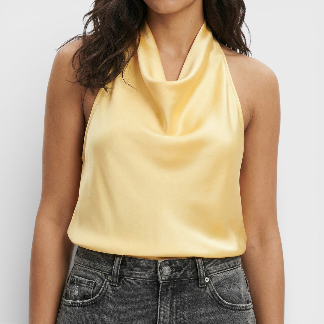 Top Halter Mujer Espalda Descubierta