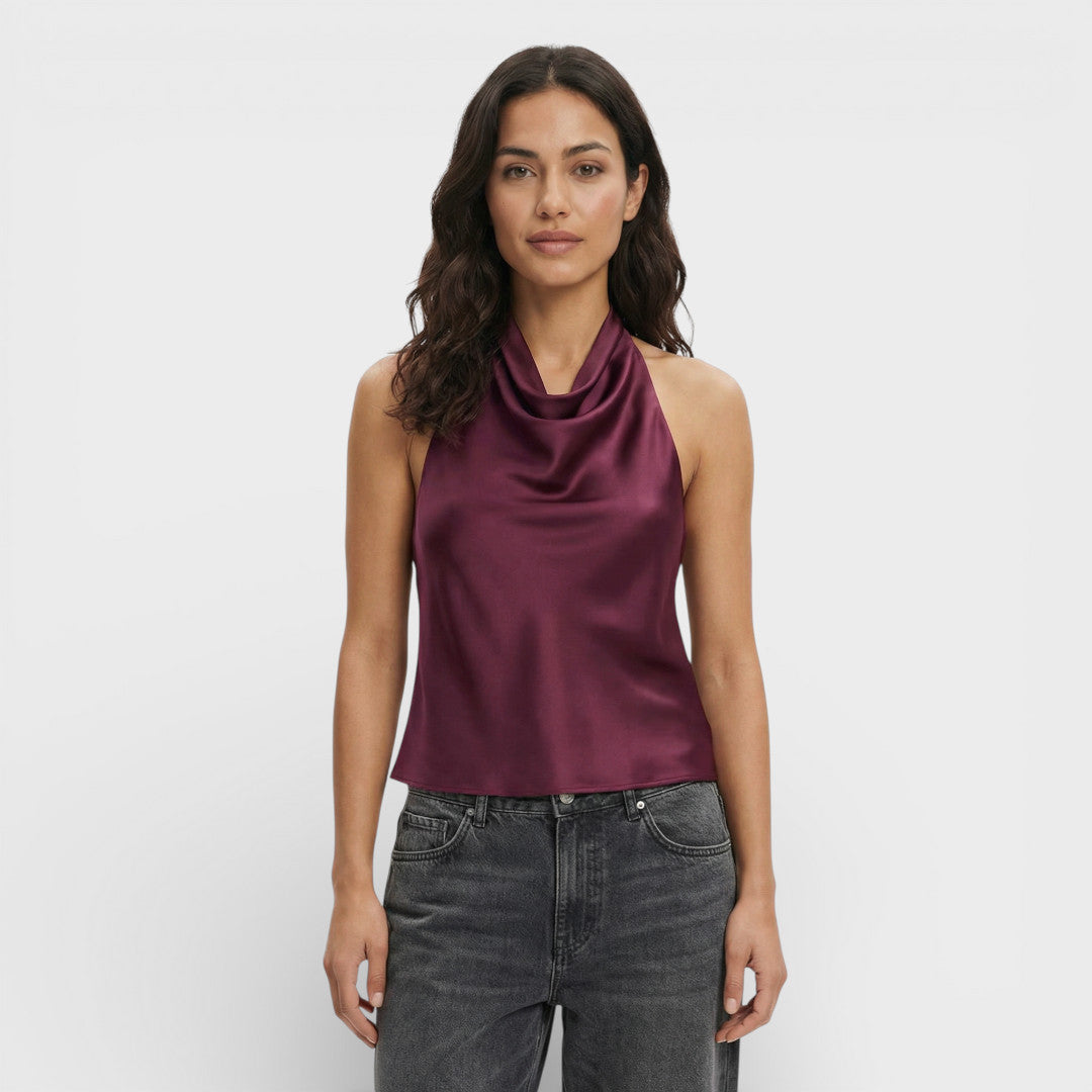 Top Halter Mujer Espalda Descubierta