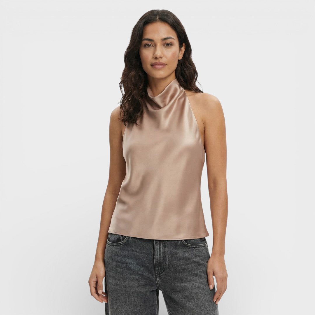 Top Halter Mujer Espalda Descubierta