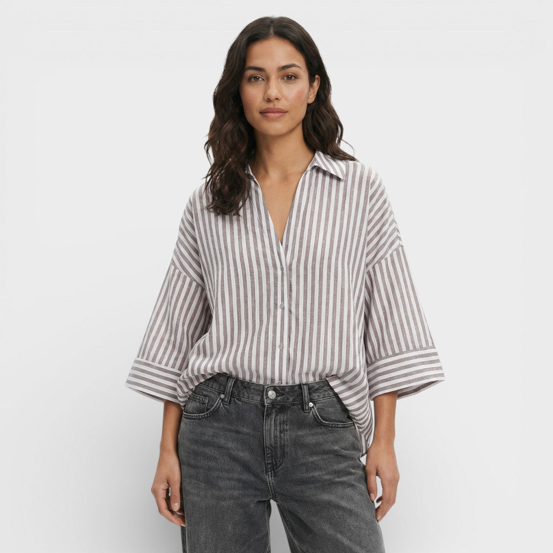 Camisa Mujer Manga Ancha