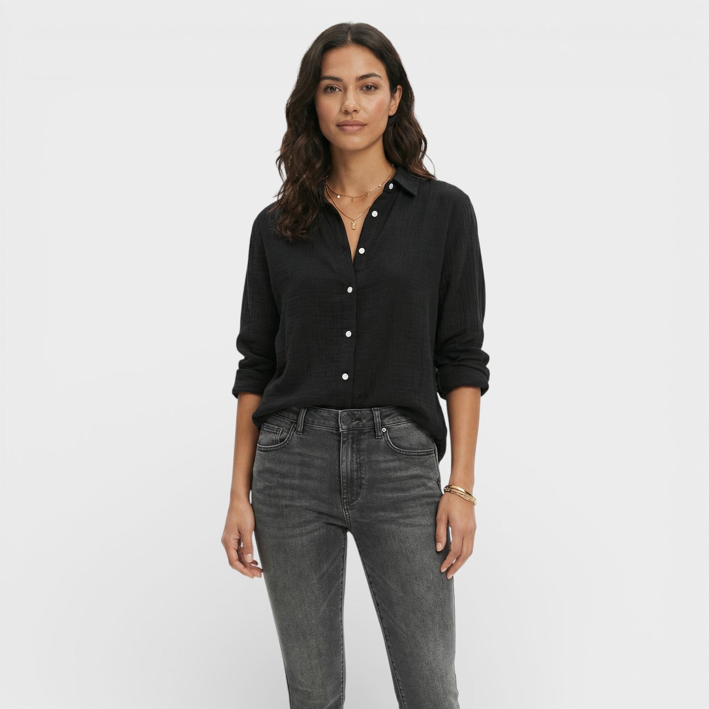 Camisa Lino Holgada Mujer Atemporal