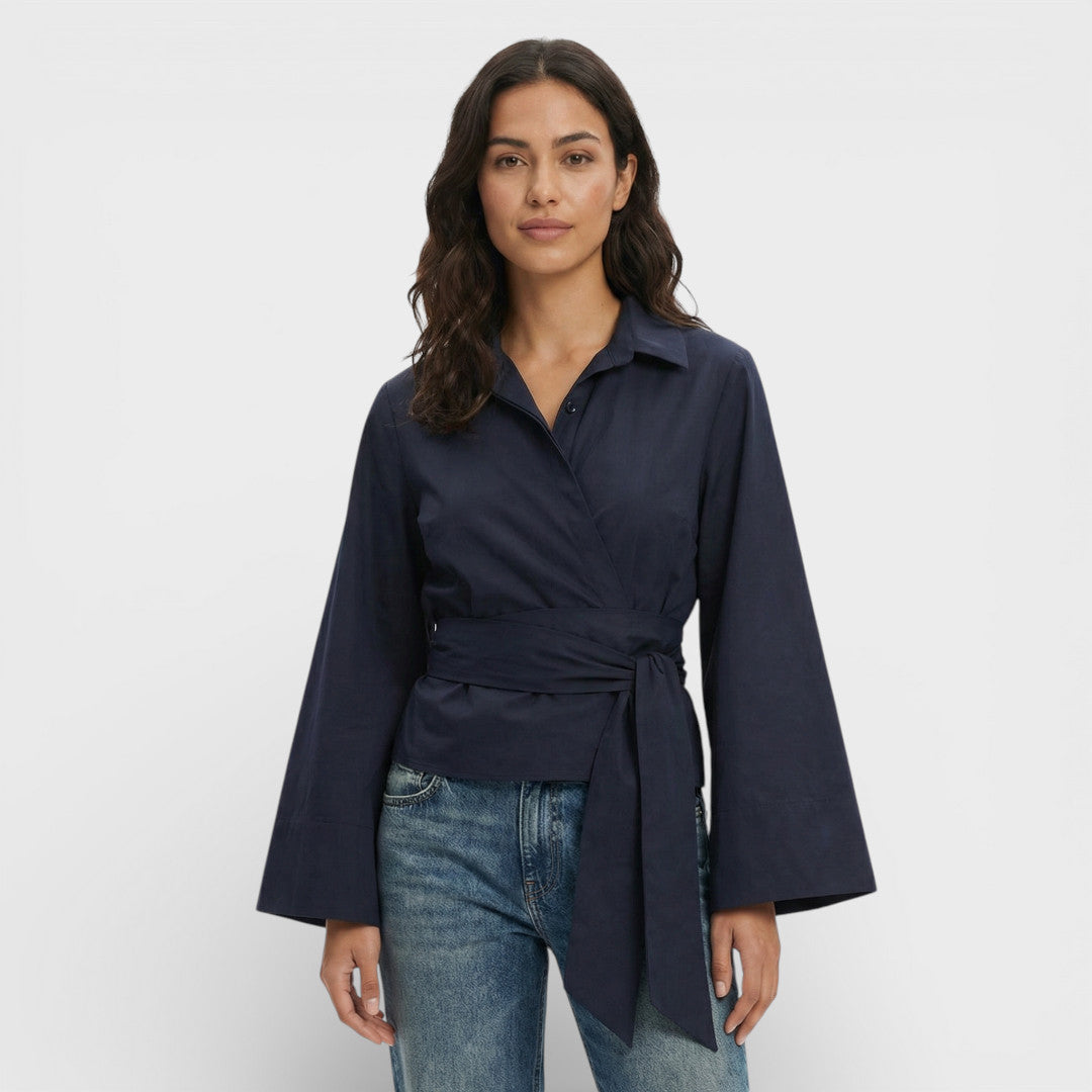 Camisa Corta Polo Mujer Elegante