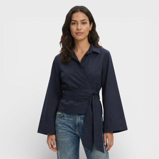 Camisa Corta Polo Mujer Elegante