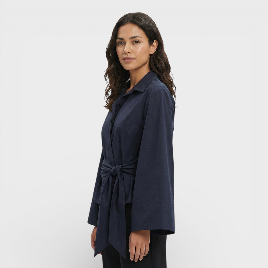 Camisa Corta Polo Mujer Elegante