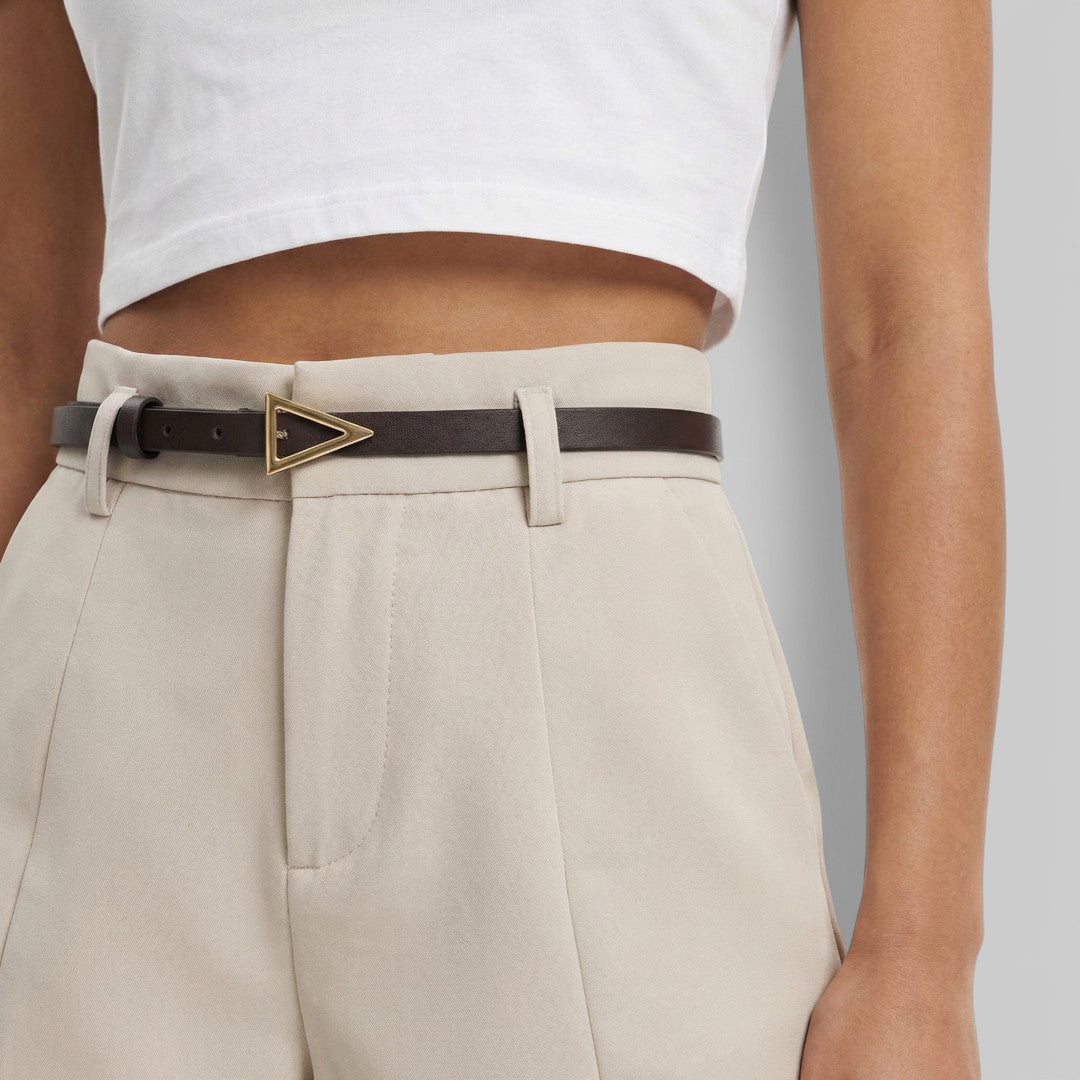 Shorts Mujer Tiro Alto Con Cinturón