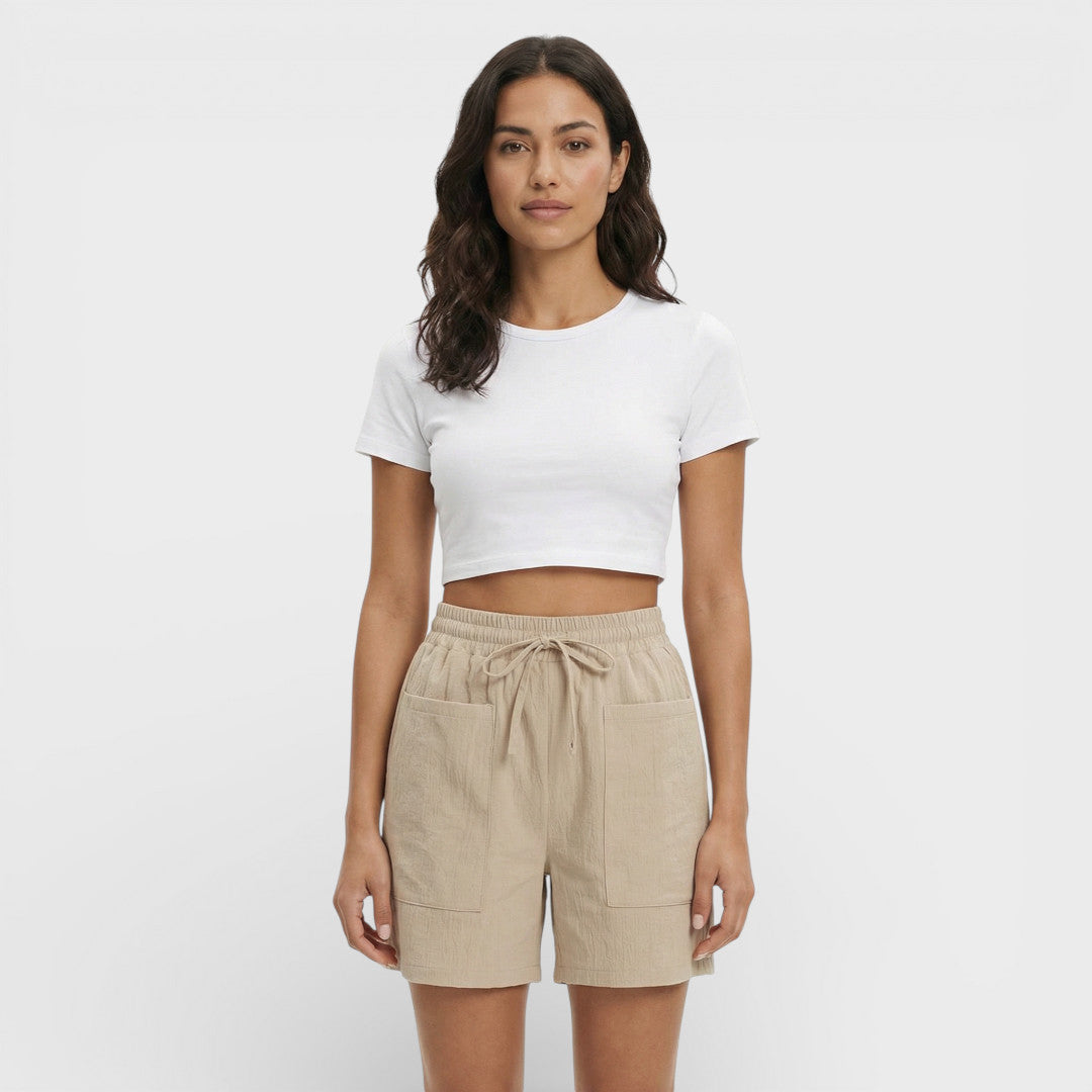 Shorts Mujer Tiro Alto Holgados