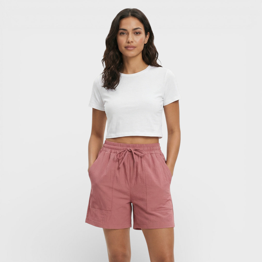 Shorts Mujer Tiro Alto Holgados