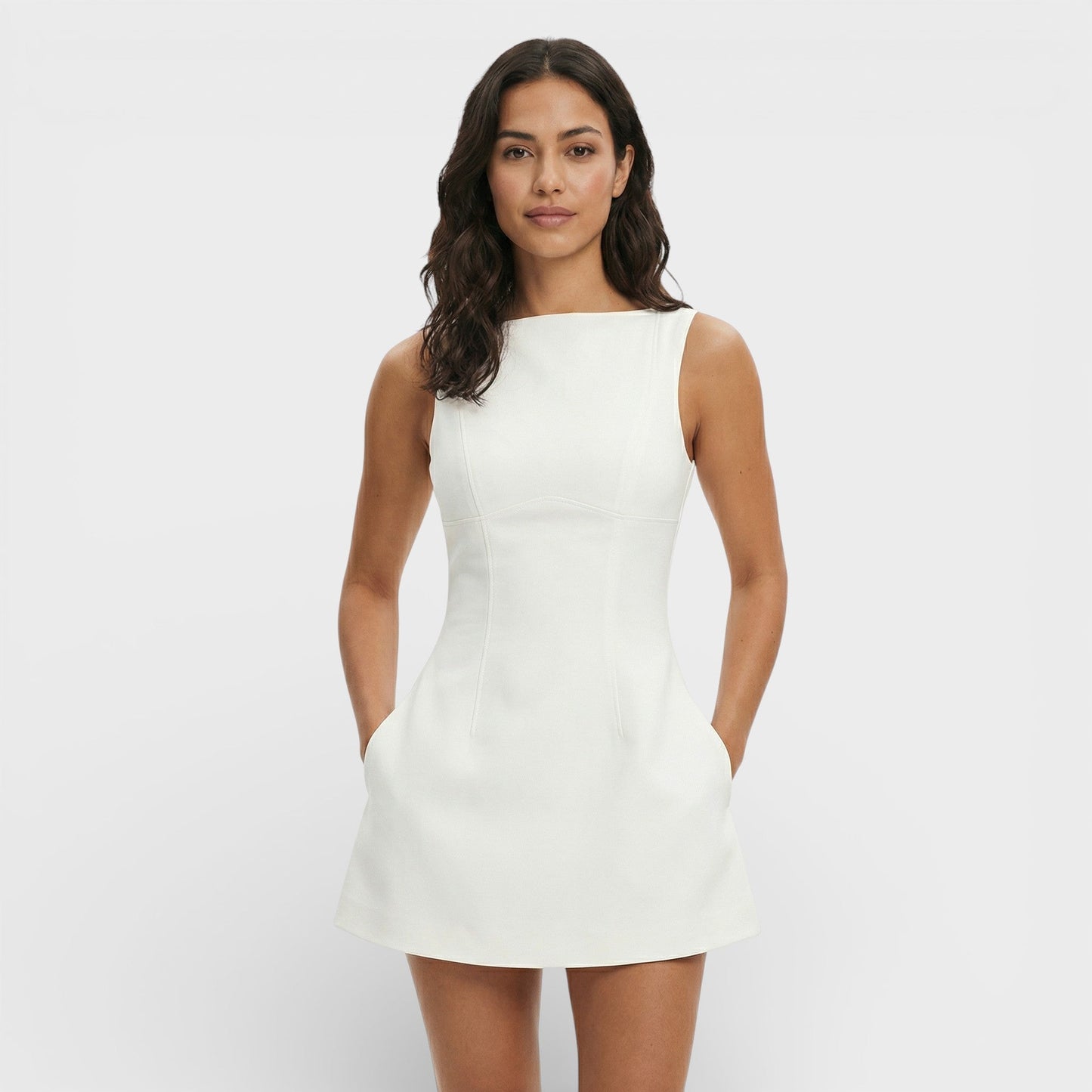 Vestido Mini Línea A Mujer