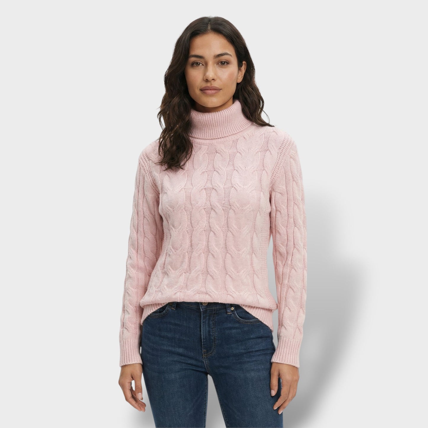 Jersey Cuello Alto Mujer Ajustado