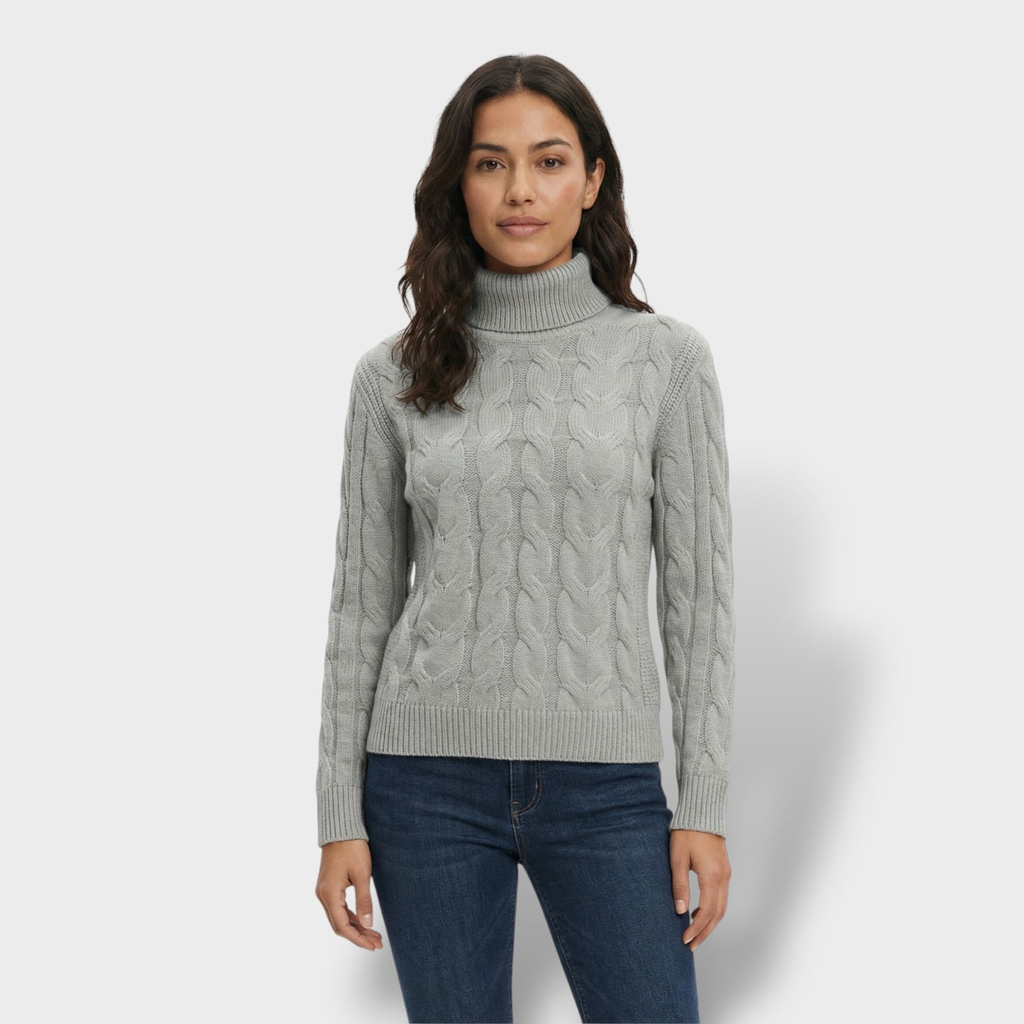 Jersey Cuello Alto Mujer Ajustado