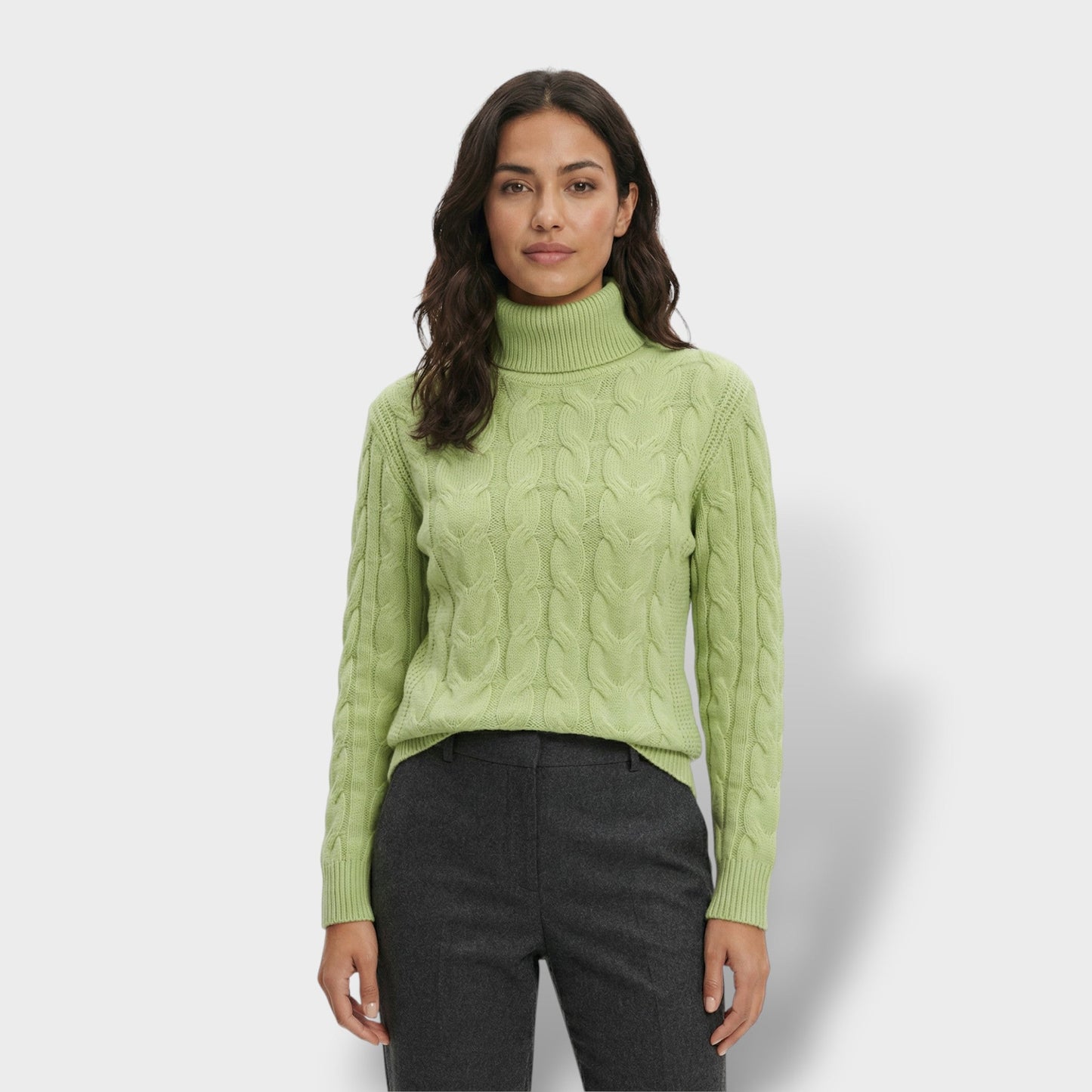 Jersey Cuello Alto Mujer Ajustado