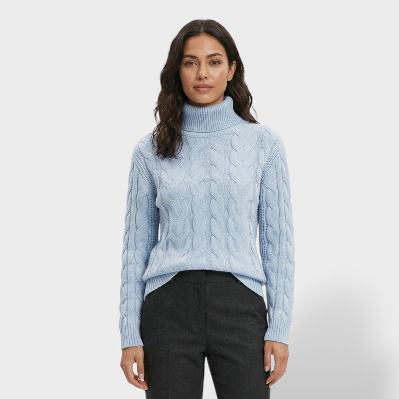 Jersey Cuello Alto Mujer Ajustado