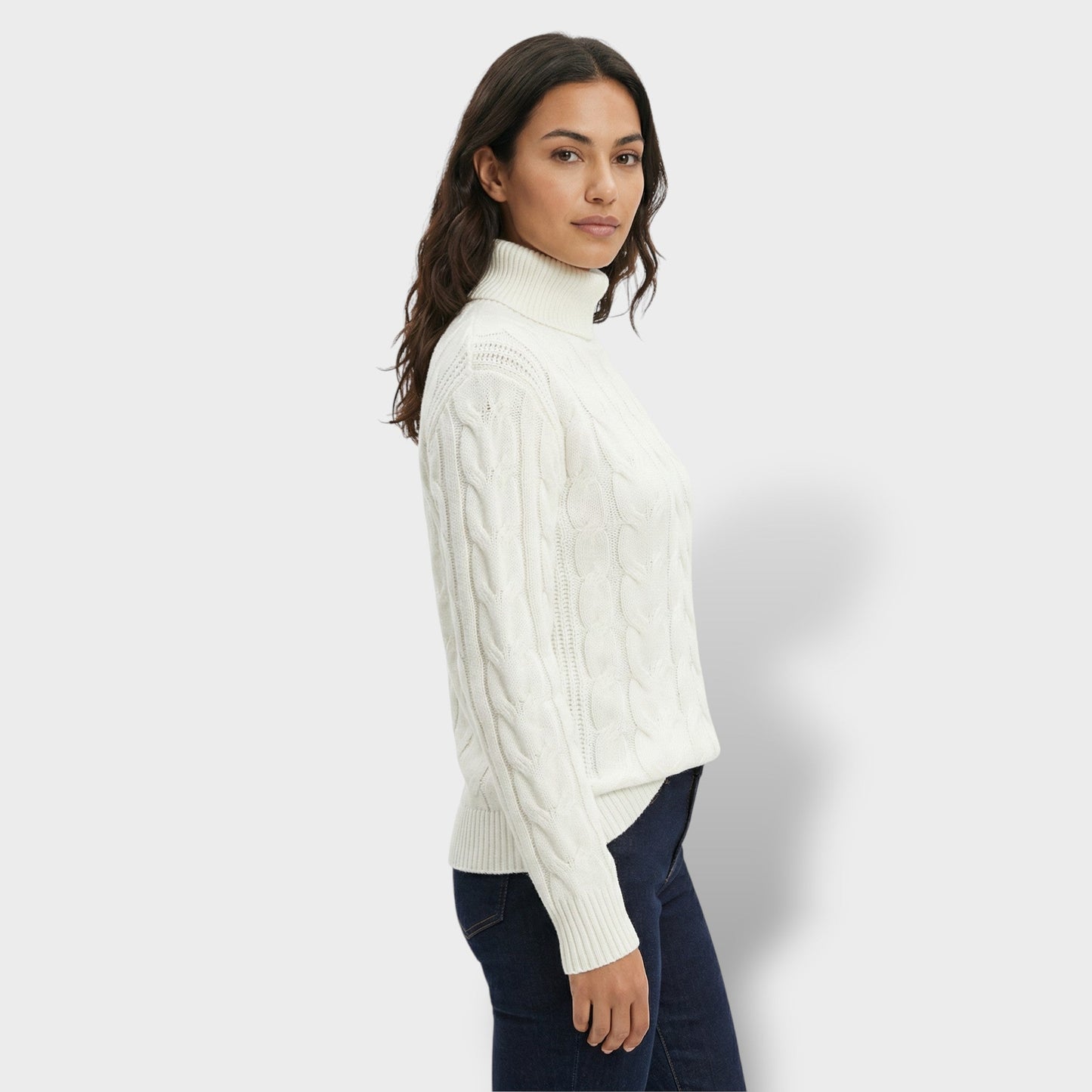 Jersey Cuello Alto Mujer Ajustado