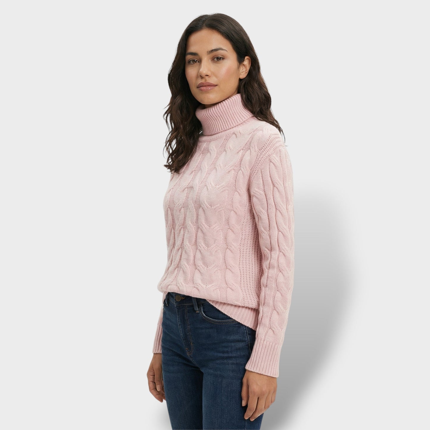 Jersey Cuello Alto Mujer Ajustado