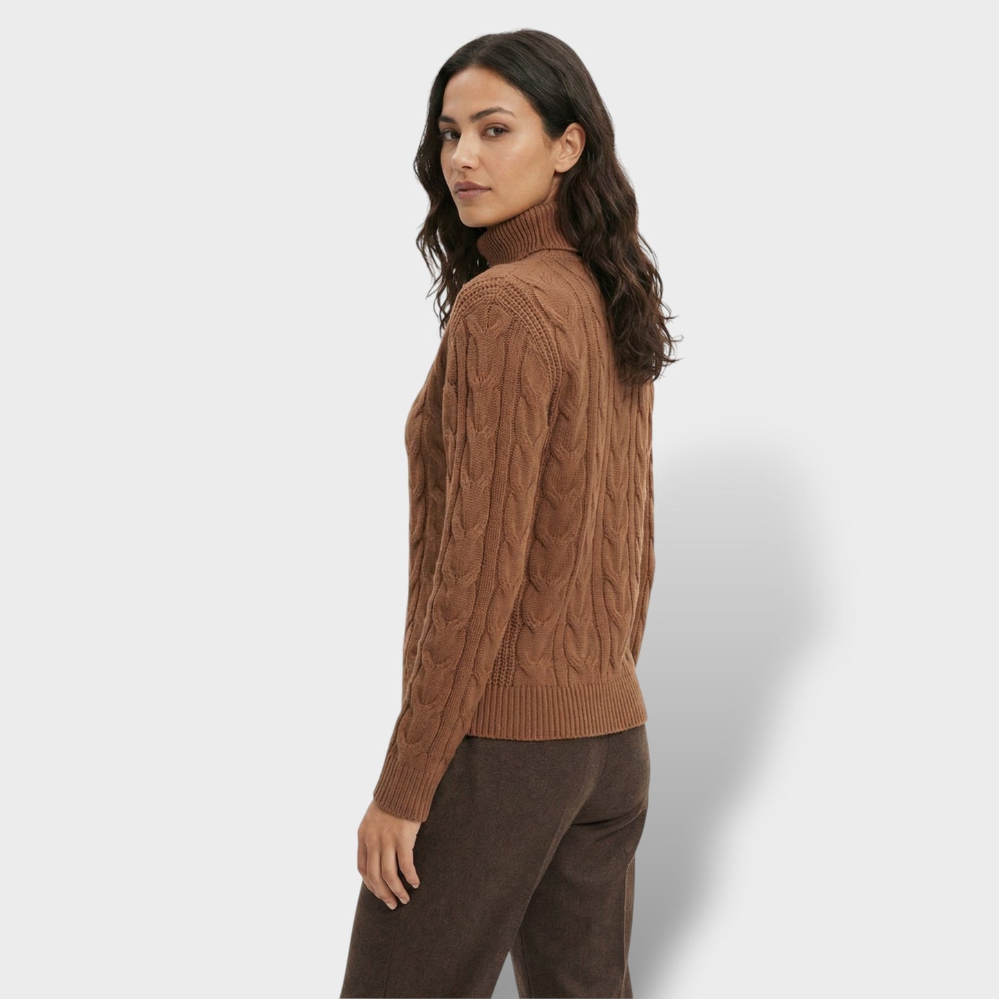 Jersey Cuello Alto Mujer Ajustado