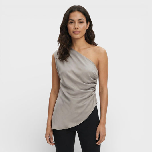 Top Asimétrico Hombros Descubiertos Mujer