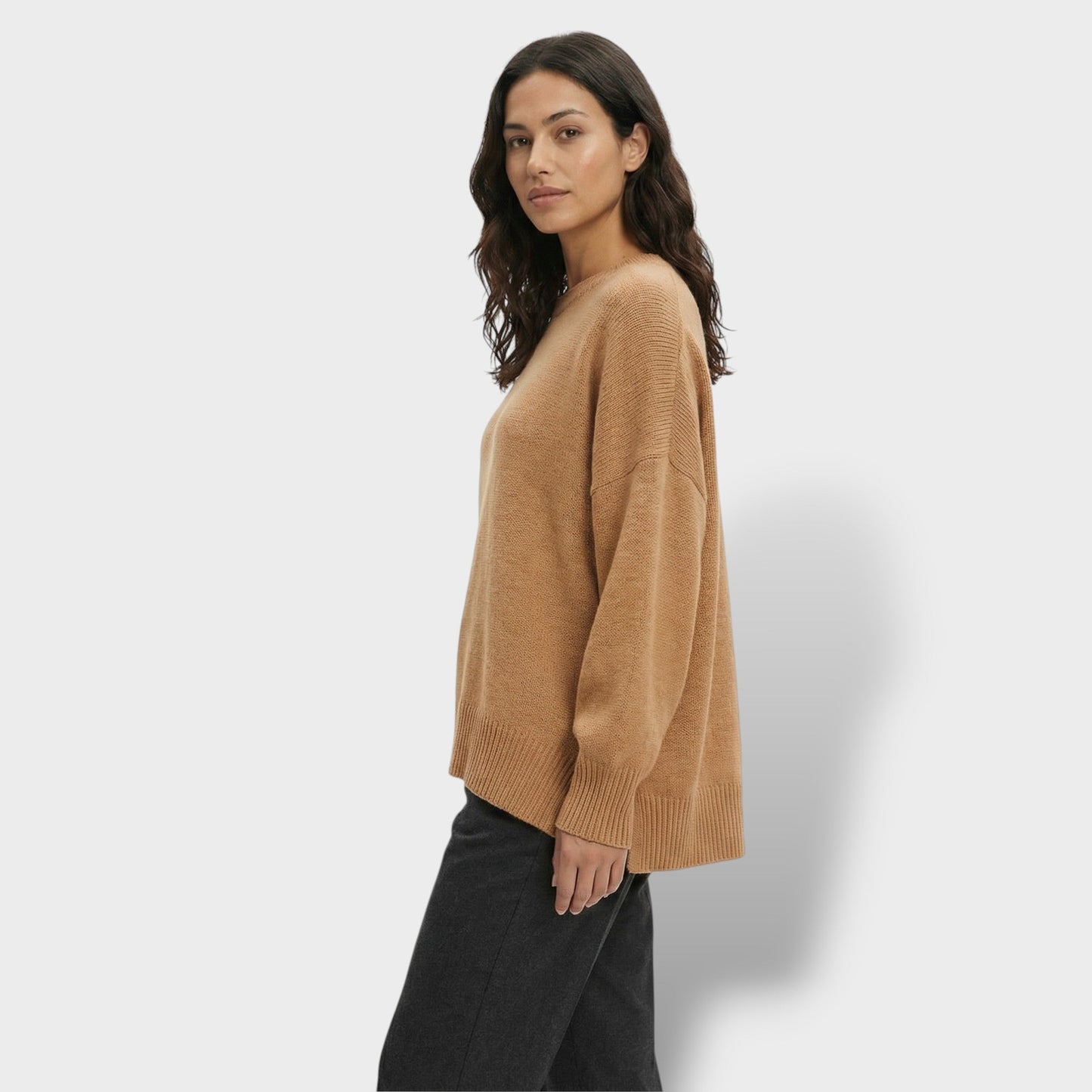 Suéter Oversize Manga Murciélago Mujer