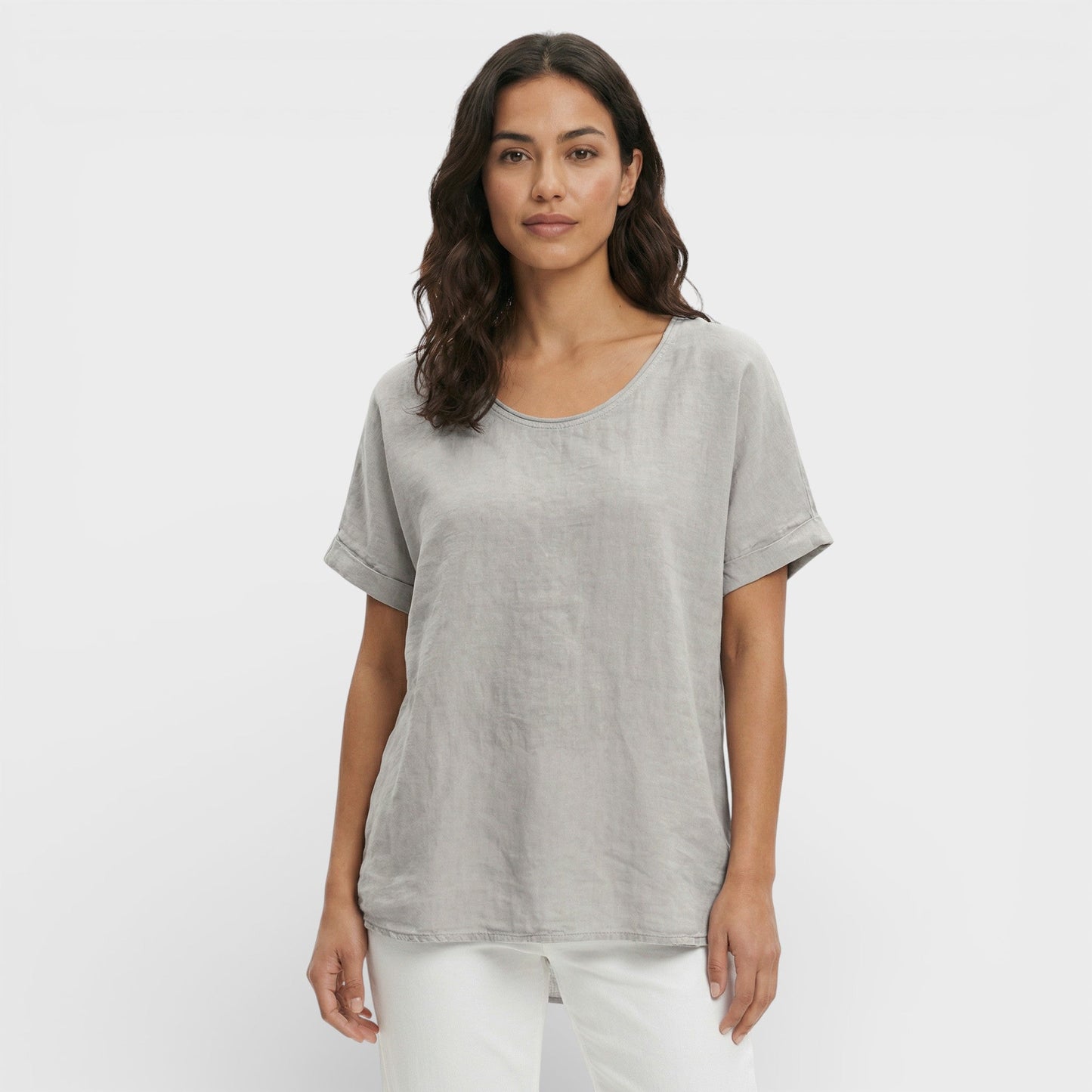 Camiseta Holgada Mujer Escote Pico