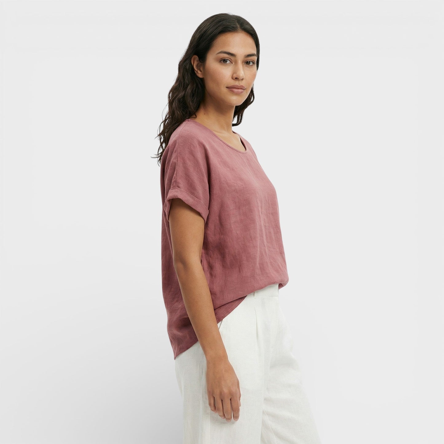 Camiseta Holgada Mujer Escote Pico