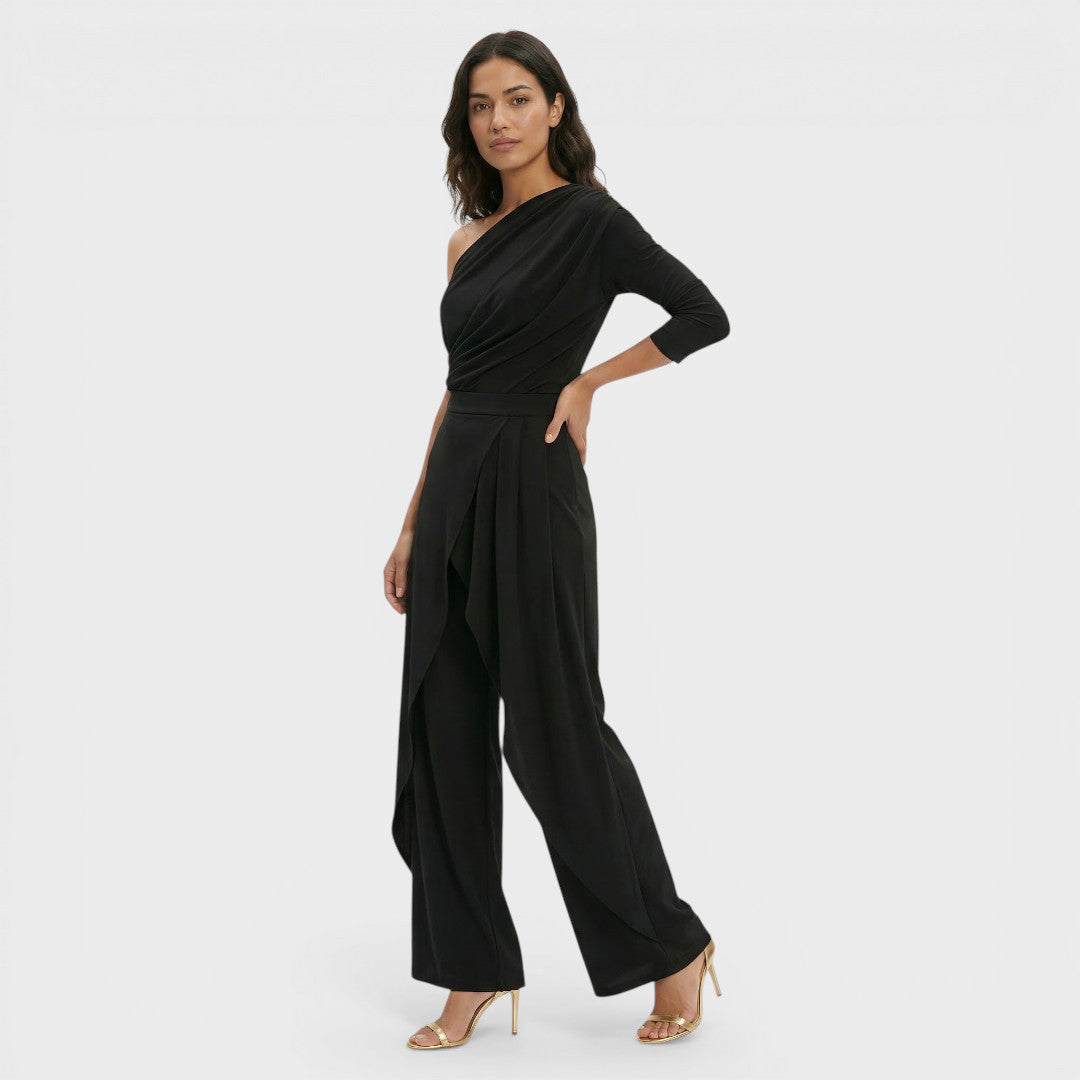 Mono Mujer Un Hombro Pierna Ancha